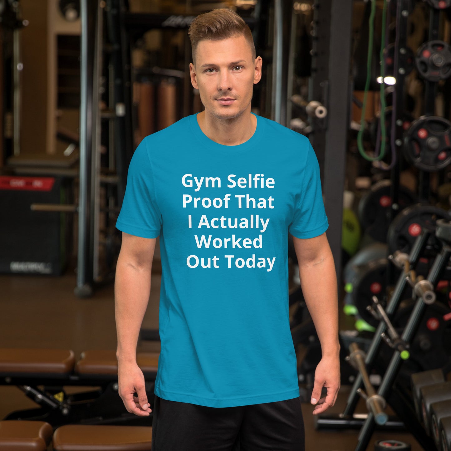 GYM SELFIE PROOF T SHIRT