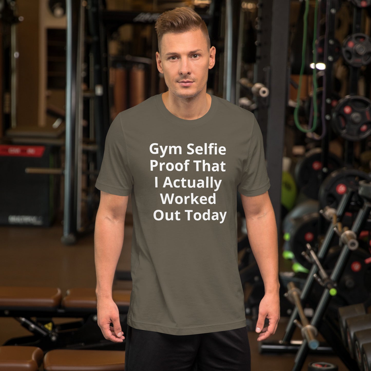 GYM SELFIE PROOF T SHIRT