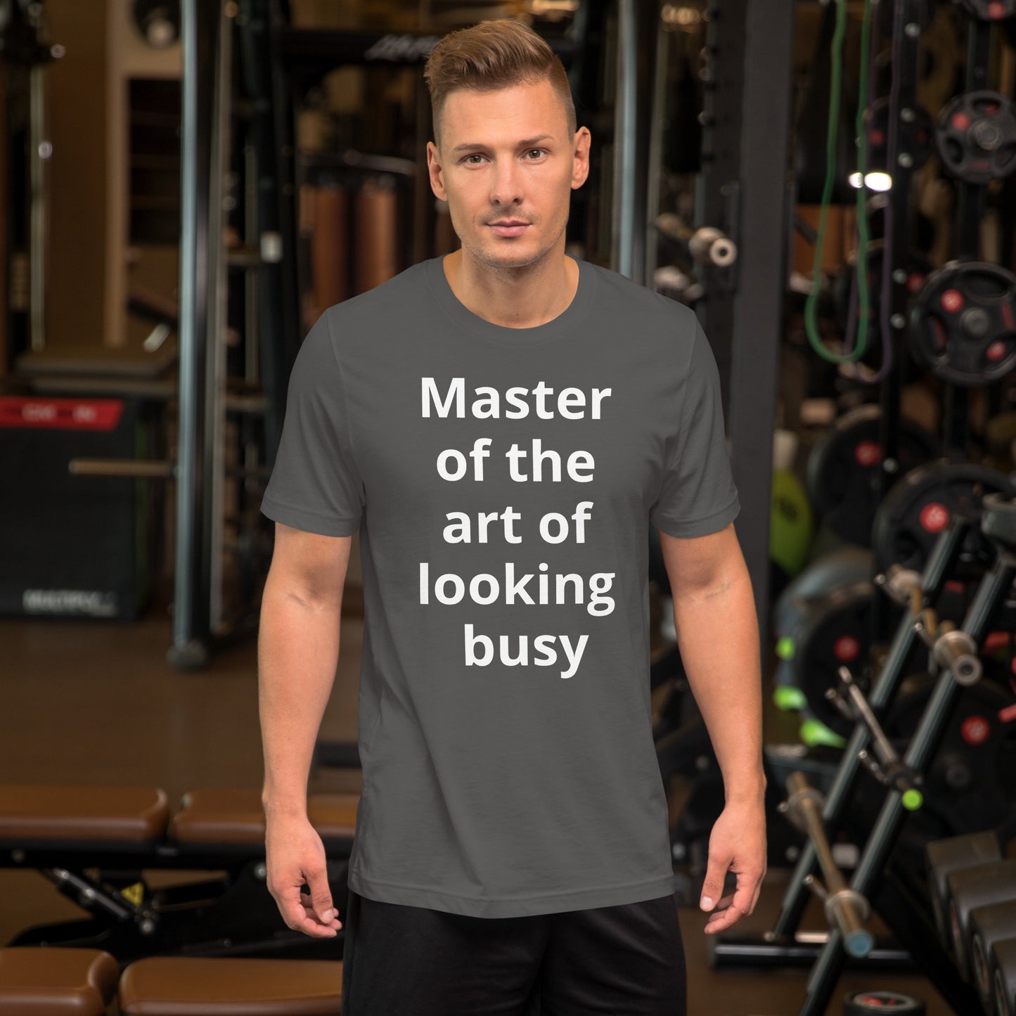 MASTER OF THE ART LOOKING BUSY T SHIRT