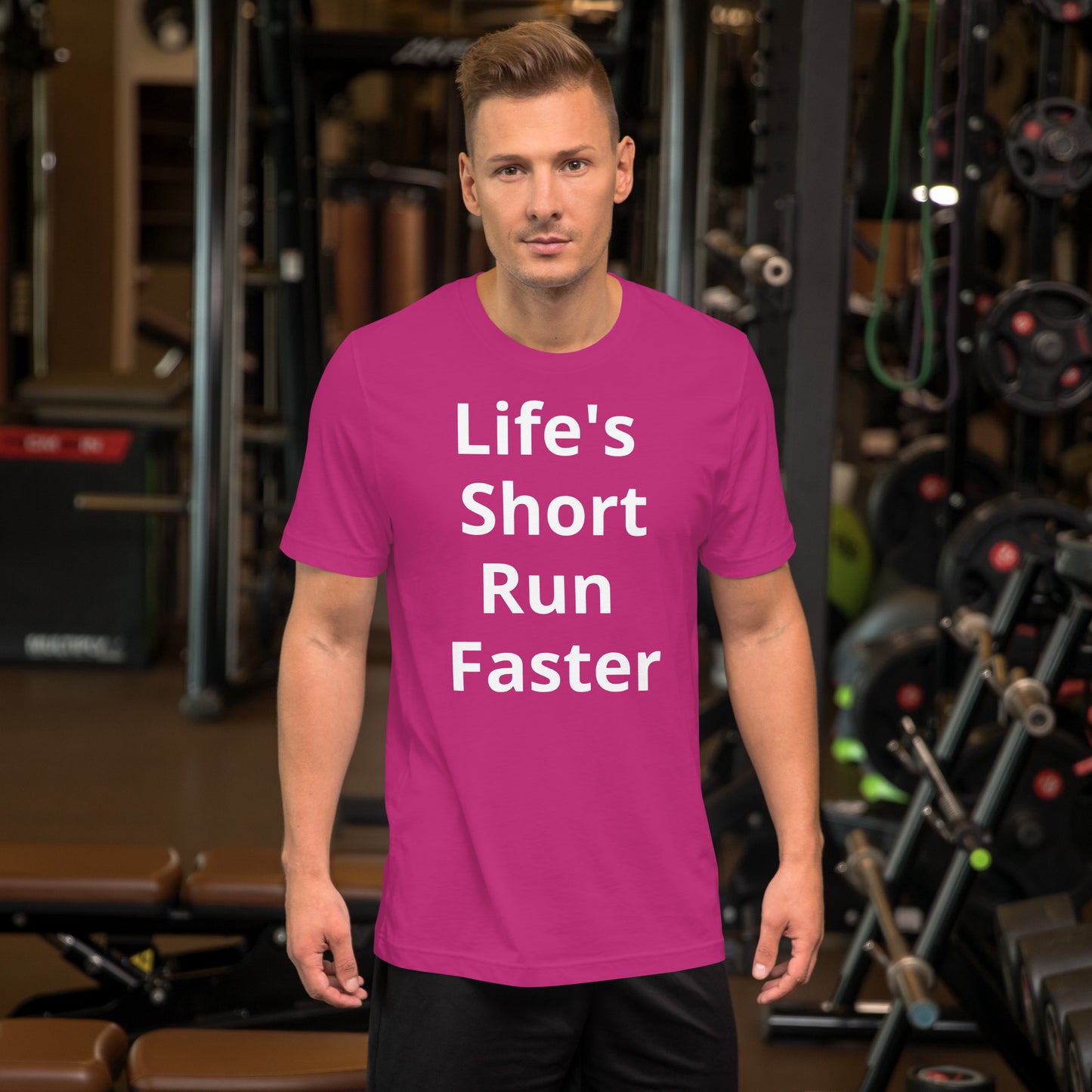 LIFE IS SHORT RUN FASTER T SHIRT