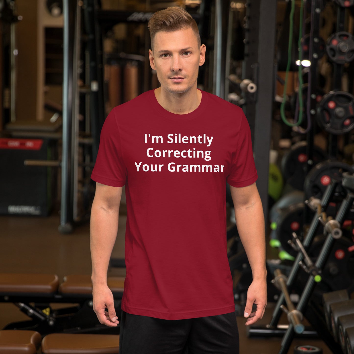 I AM SILENTLY CORRECTING YOUR GRAMMAR T SHIRT
