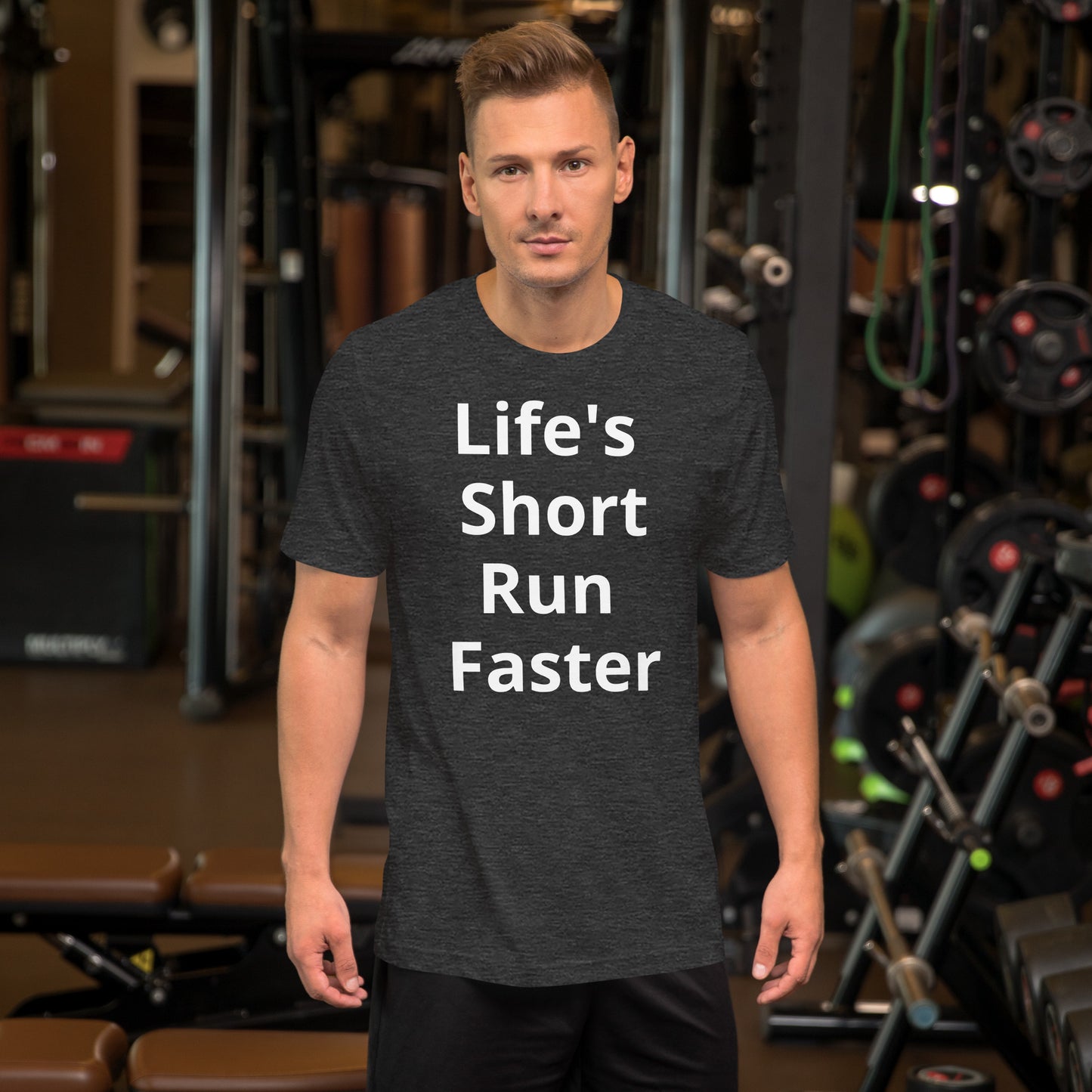 LIFE IS SHORT RUN FASTER T SHIRT