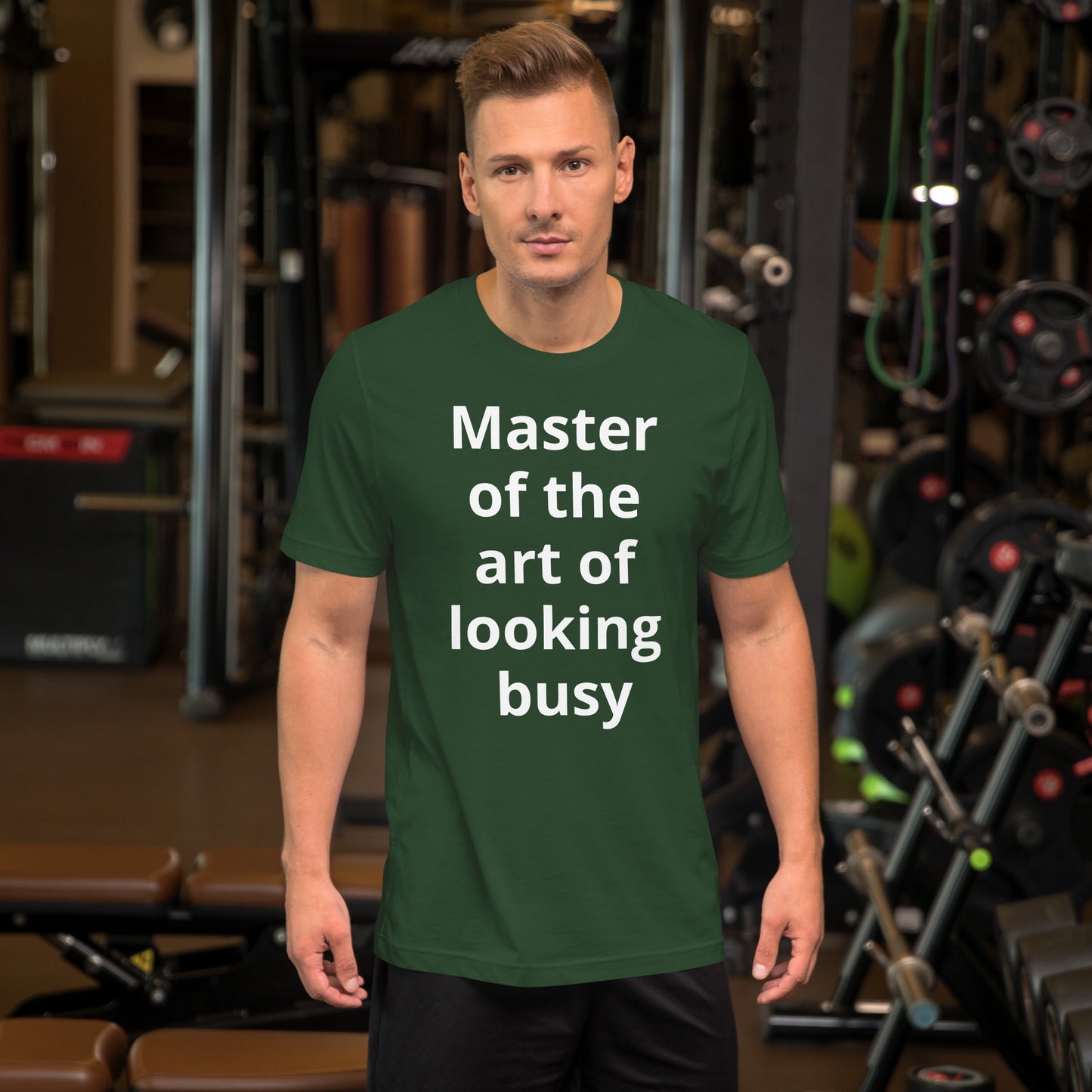 MASTER OF THE ART LOOKING BUSY T SHIRT