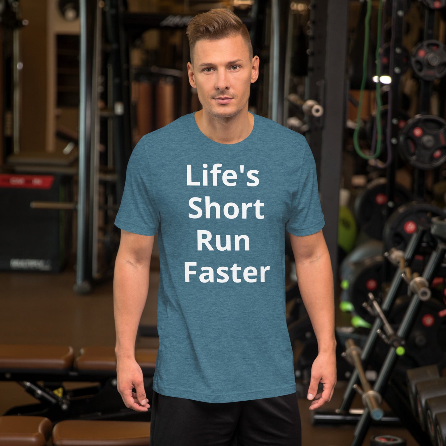 LIFE IS SHORT RUN FASTER T SHIRT