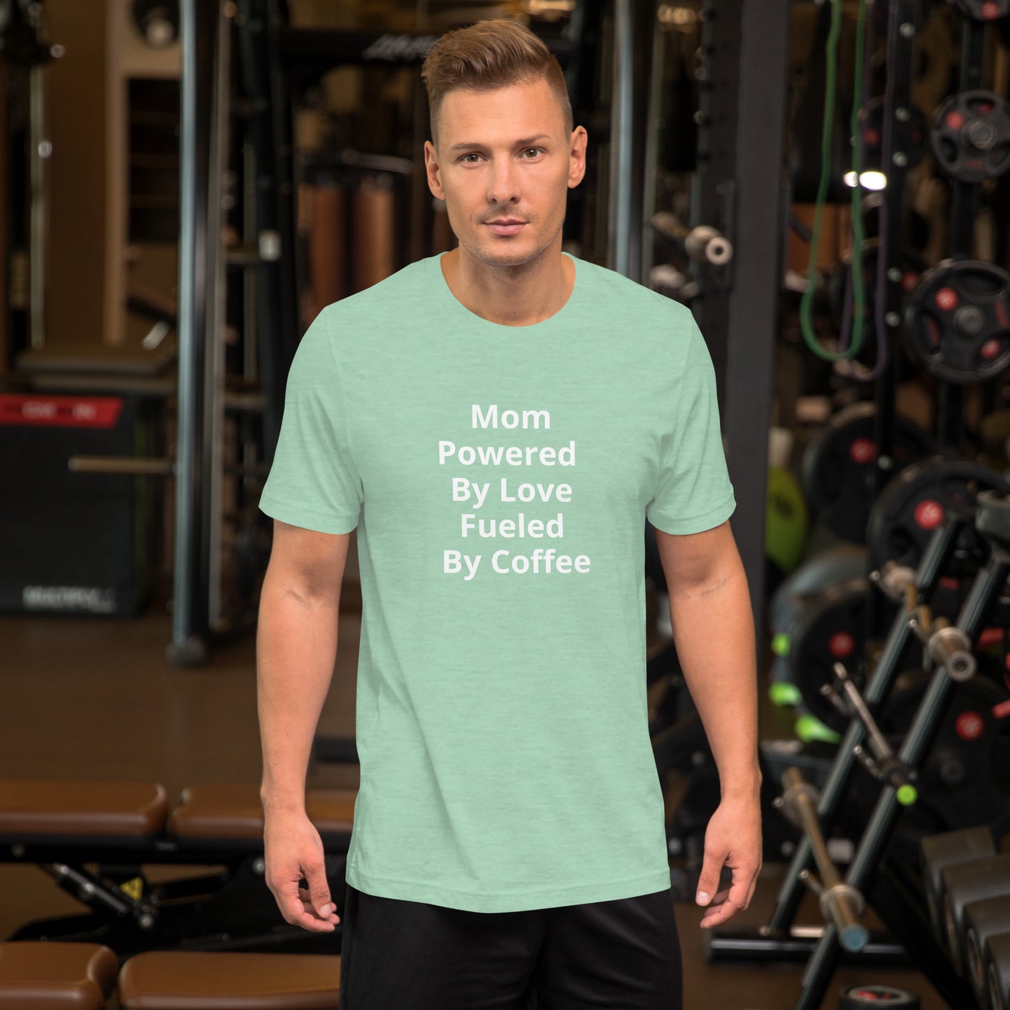 MOM POWERED BY LOVE T SHIRT