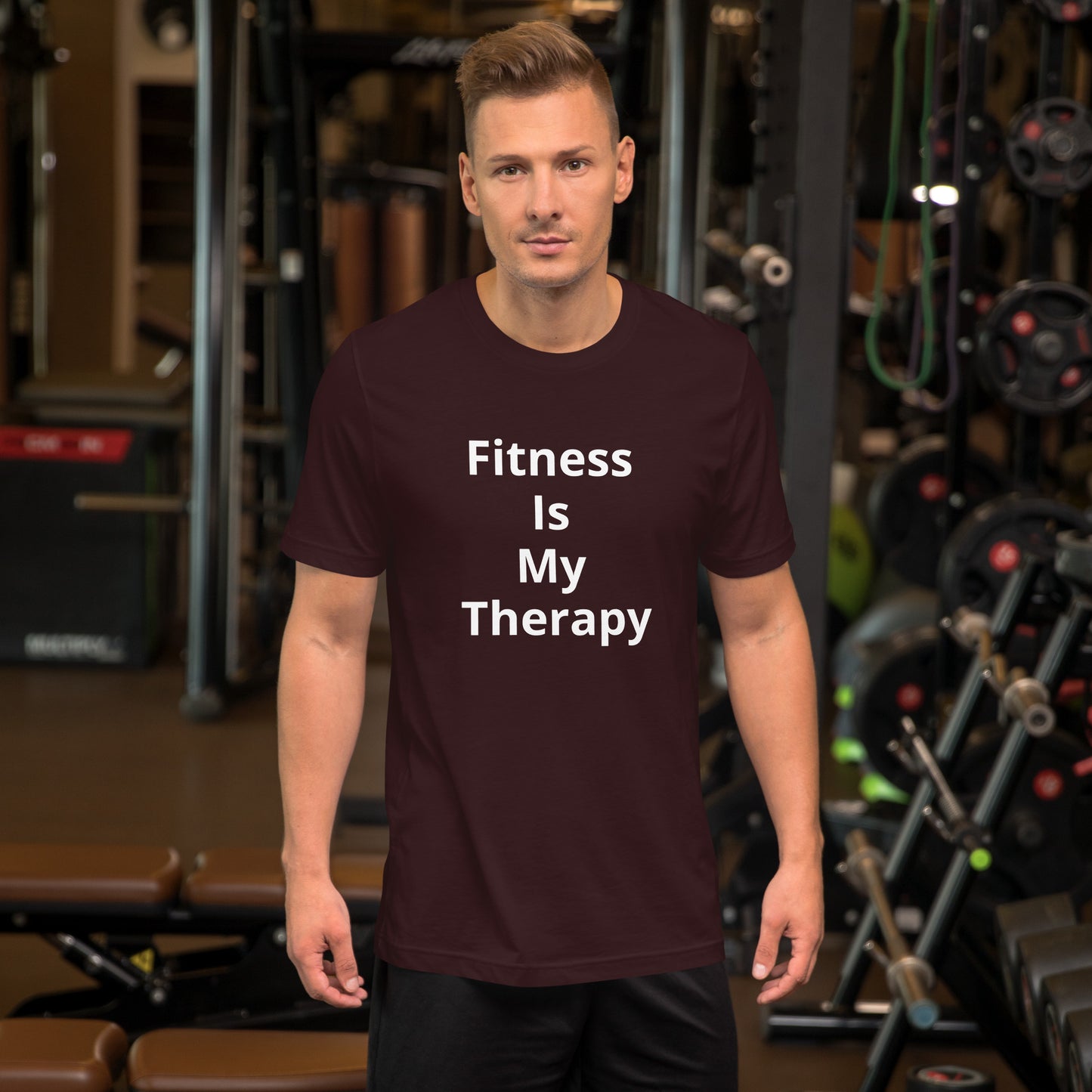 FITNESS IS MY THERAPY T SHIRT