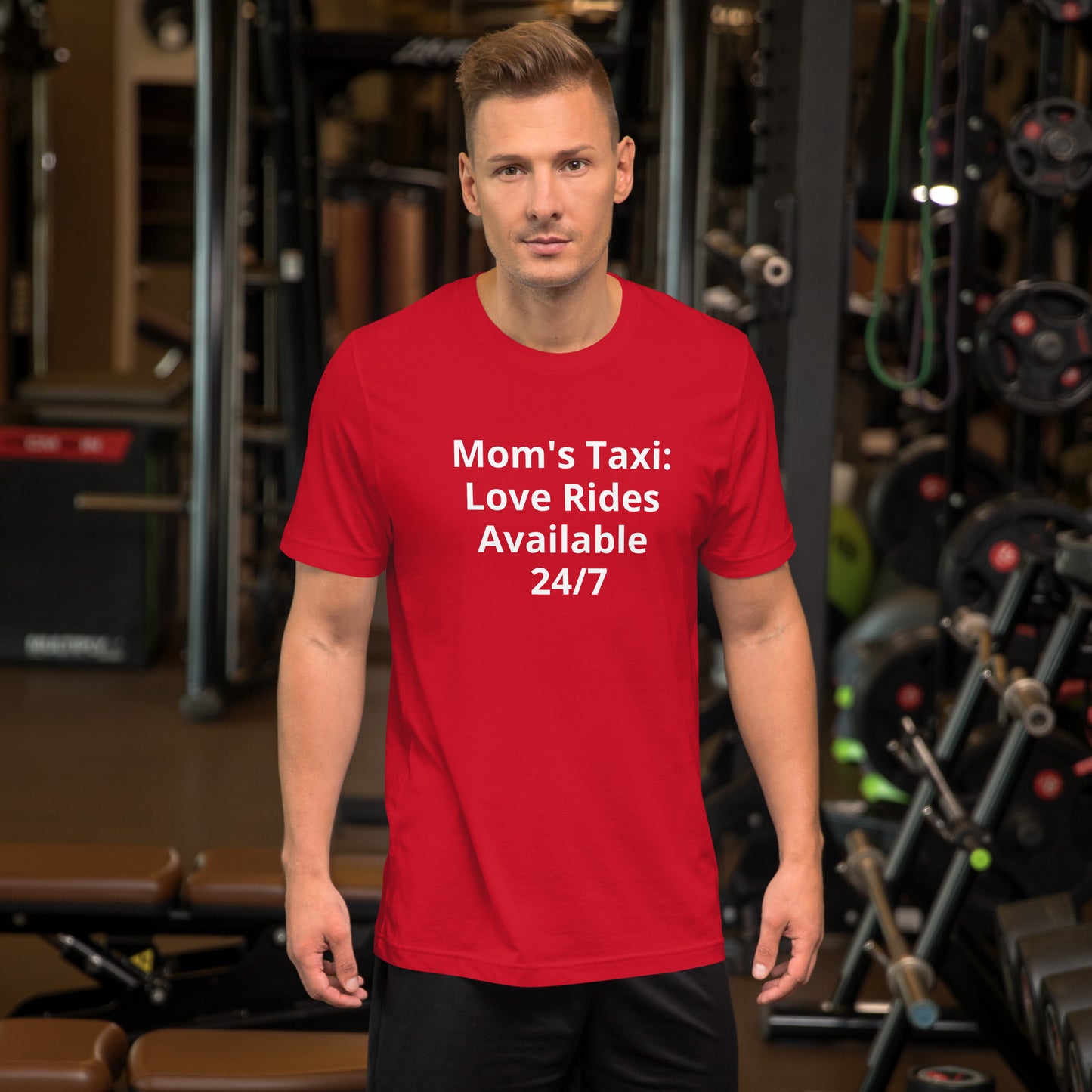 MOM'S TAXI LOVE RIDES AVAILABLE T SHIRT