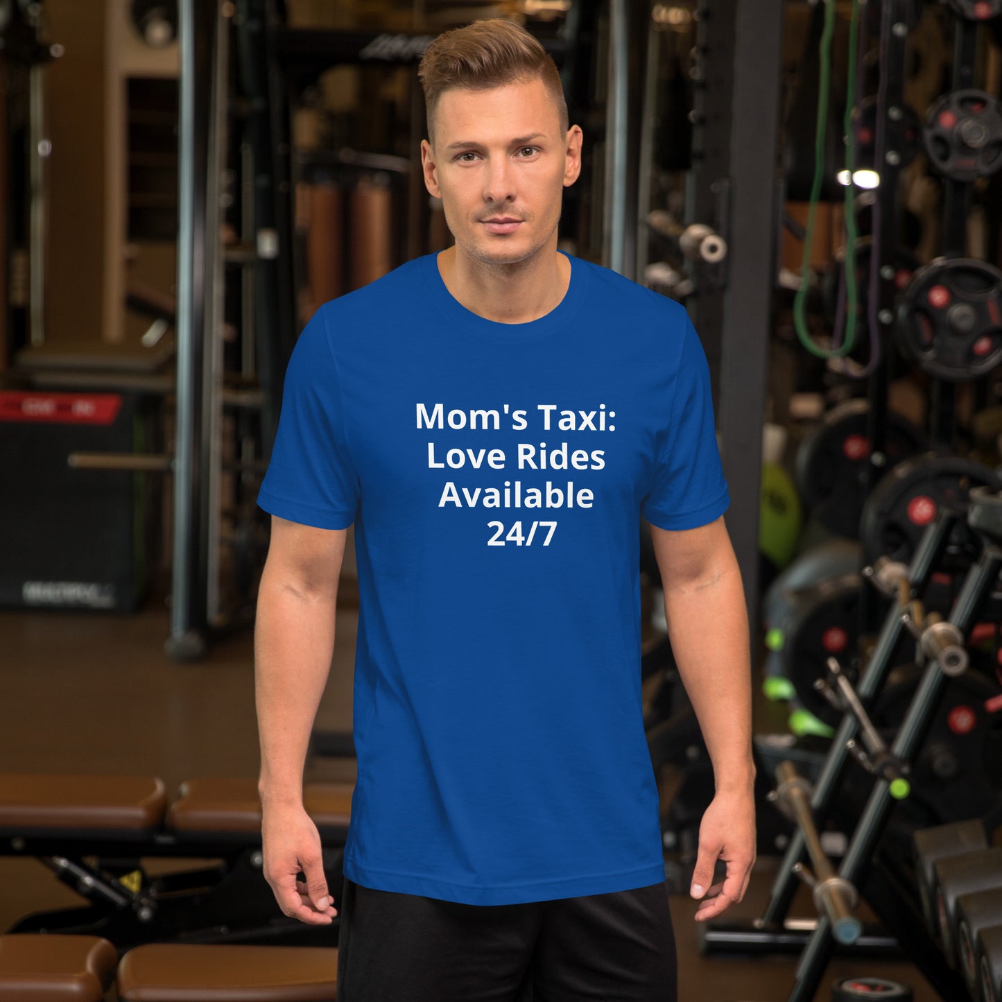 MOM'S TAXI LOVE RIDES AVAILABLE T SHIRT