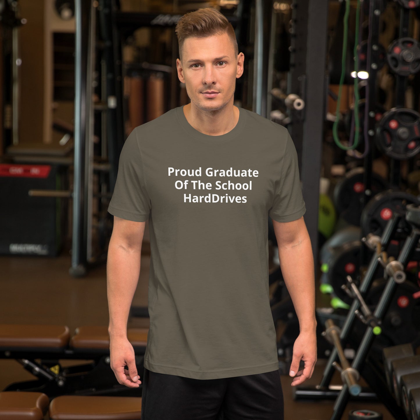 PROUD GRADUATE OF THE SCHOOL HARD DRIVES T SHIRT