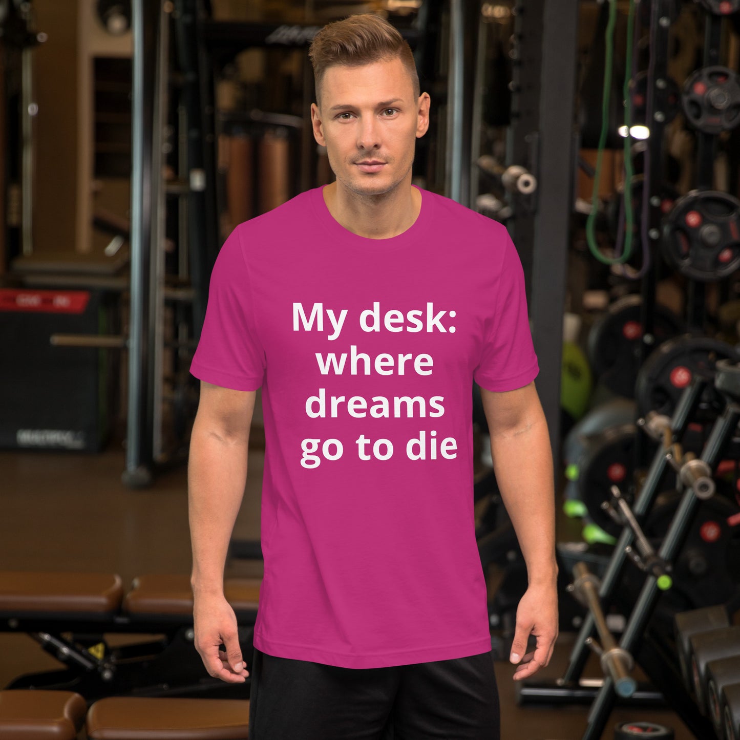 MY DESK WHERE DREAMS GO TO DIE T SHIRT