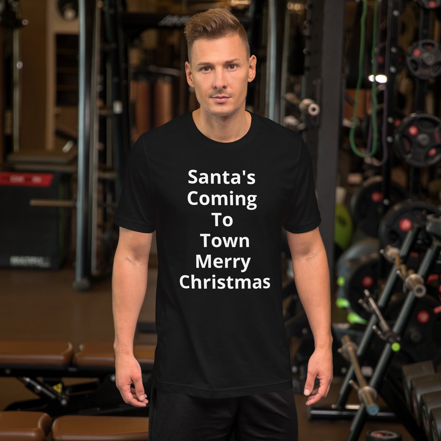 SANTAS COMING TO TOWN T SHIRT