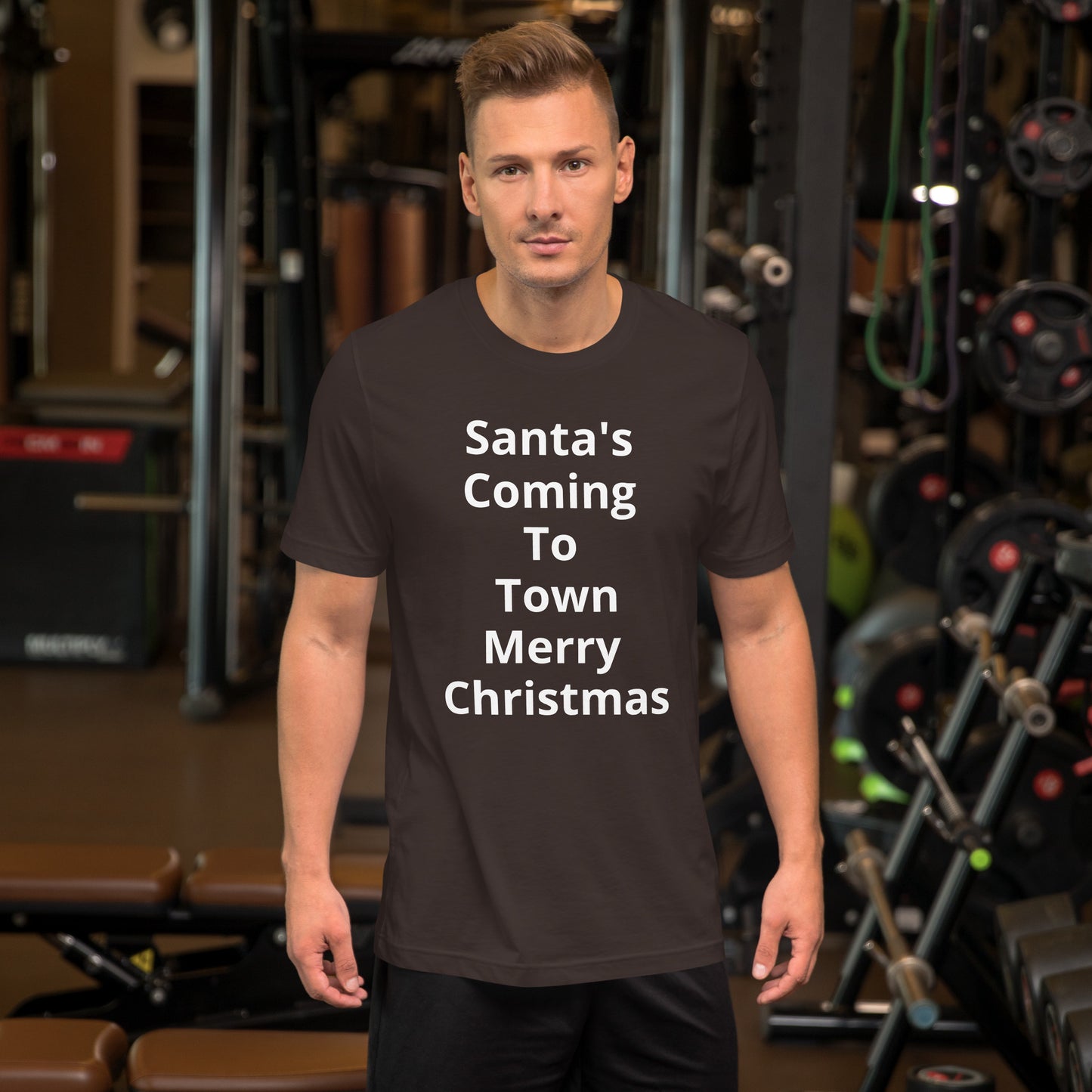 SANTAS COMING TO TOWN T SHIRT