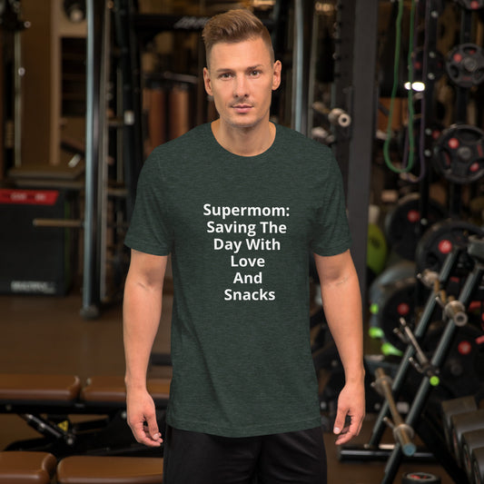 SUPERMOM SAVING THE DAY T SHIRT