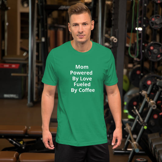 MOM POWERED BY LOVE T SHIRT
