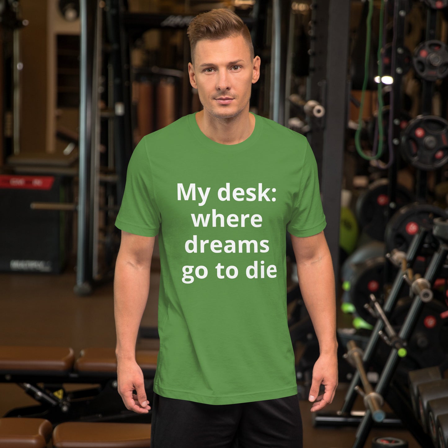 MY DESK WHERE DREAMS GO TO DIE T SHIRT