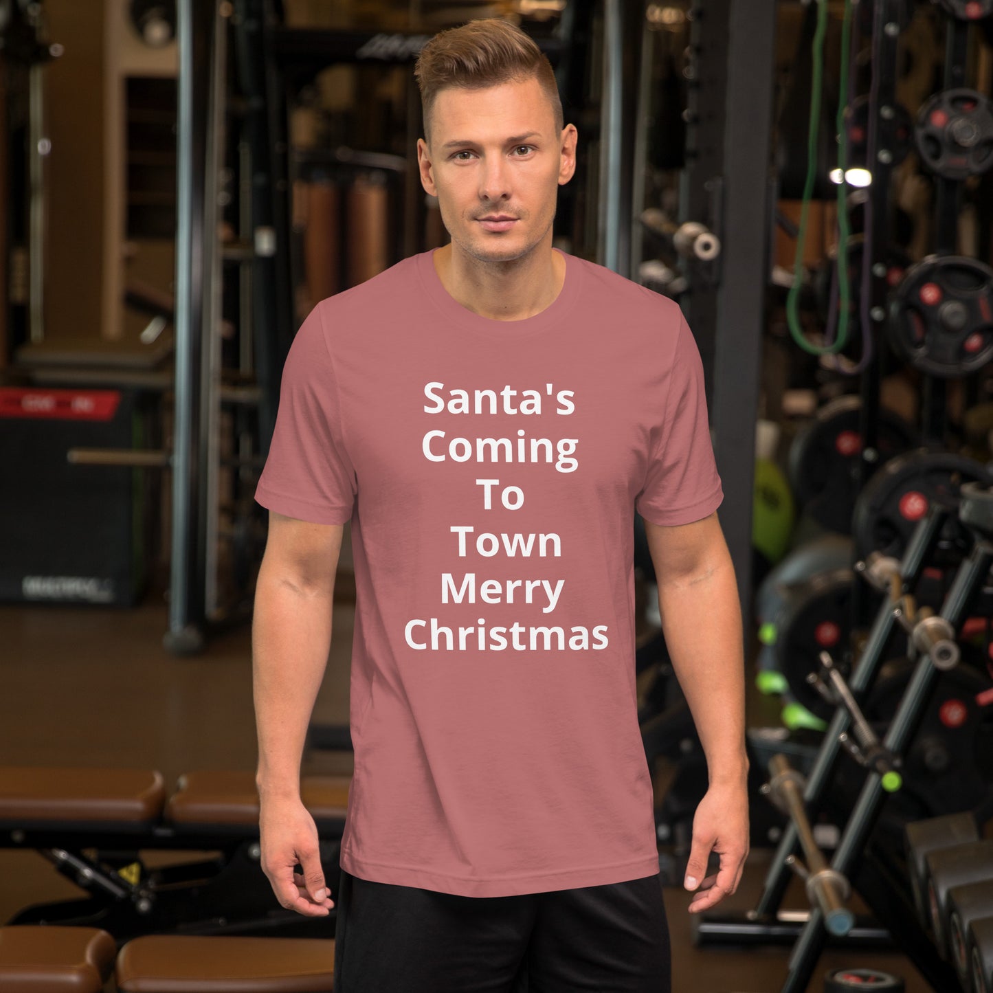 SANTAS COMING TO TOWN T SHIRT