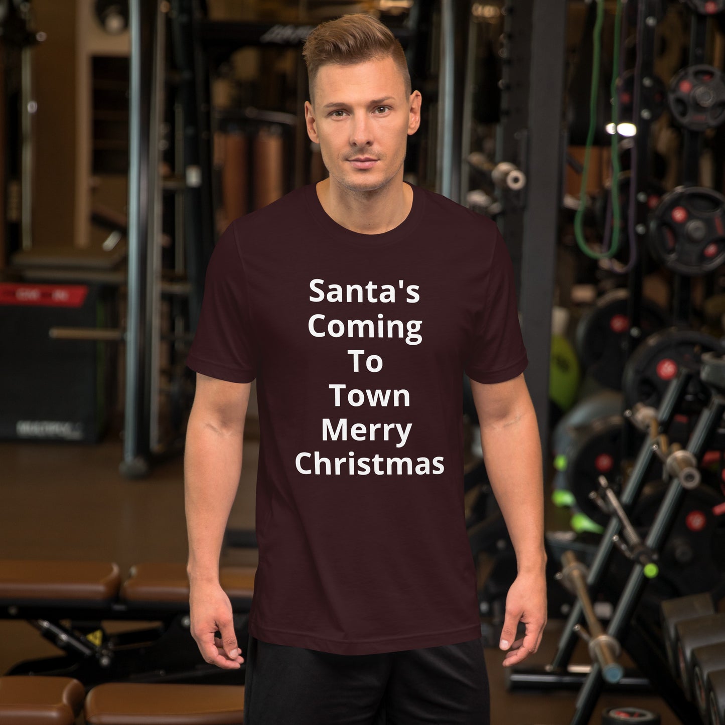 SANTAS COMING TO TOWN T SHIRT